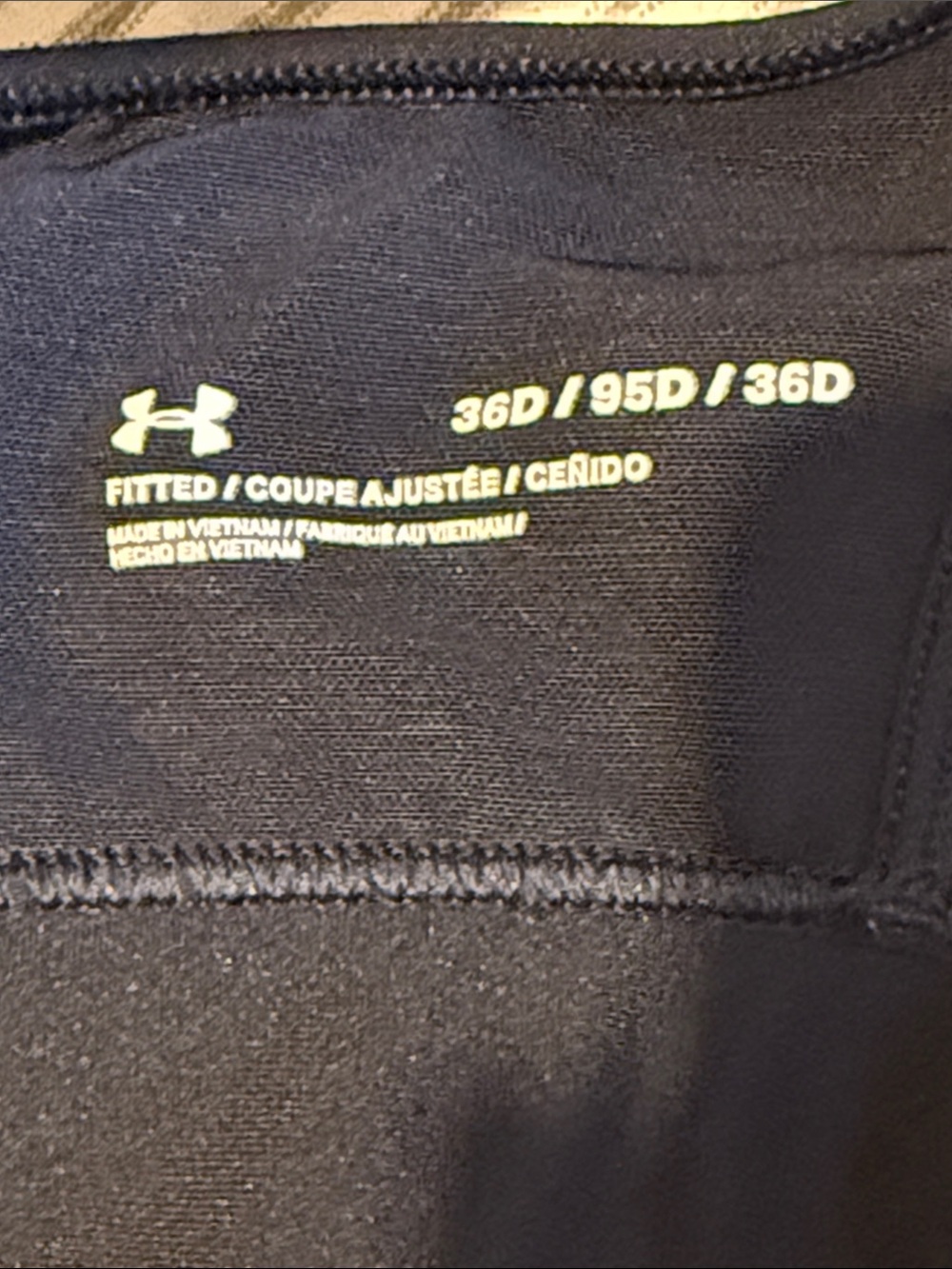 Under Armour Black Padded High-Impact Sports Bra - Picture 4 of 5